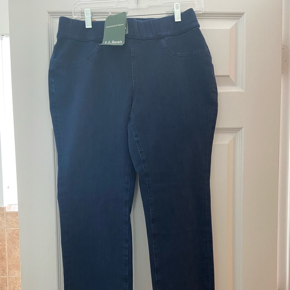 LL Bean super stretch denim pants! NWT!